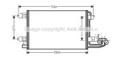 VN5209 AVA QUALITY COOLING kondenzátor klimatizácie VN5209 AVA QUALITY COOLING