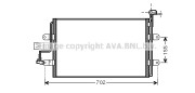 VN5262 AVA QUALITY COOLING kondenzátor klimatizácie VN5262 AVA QUALITY COOLING