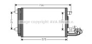 VN5269 AVA QUALITY COOLING kondenzátor klimatizácie VN5269 AVA QUALITY COOLING