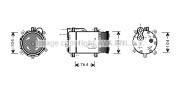 VNK170 AVA QUALITY COOLING kompresor klimatizácie VNK170 AVA QUALITY COOLING