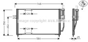 VO5094 AVA QUALITY COOLING kondenzátor klimatizácie VO5094 AVA QUALITY COOLING