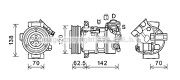 VOK191 AVA QUALITY COOLING kompresor klimatizácie VOK191 AVA QUALITY COOLING