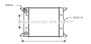 VW2012 AVA QUALITY COOLING chladič motora VW2012 AVA QUALITY COOLING