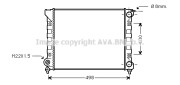 VW2047 AVA QUALITY COOLING chladič motora VW2047 AVA QUALITY COOLING