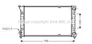 VW2066 AVA QUALITY COOLING chladič motora VW2066 AVA QUALITY COOLING