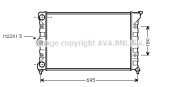 VW2078 AVA QUALITY COOLING chladič motora VW2078 AVA QUALITY COOLING