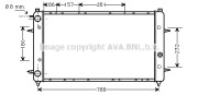 VW2114 AVA QUALITY COOLING chladič motora VW2114 AVA QUALITY COOLING