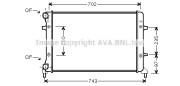VW2223 Chladič, chlazení motoru AVA QUALITY COOLING