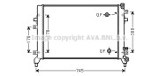 VW2295 AVA QUALITY COOLING chladič motora VW2295 AVA QUALITY COOLING