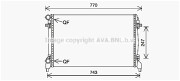 VW2402 AVA QUALITY COOLING chladič motora VW2402 AVA QUALITY COOLING