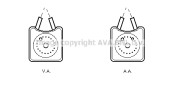 VW3147 Olejový chladič, motorový olej AVA QUALITY COOLING