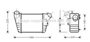 VW4182 Chladič turba AVA QUALITY COOLING