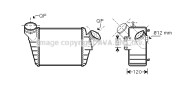 VW4219 AVA QUALITY COOLING chladič plniaceho vzduchu VW4219 AVA QUALITY COOLING