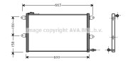 VW5144 AVA QUALITY COOLING kondenzátor klimatizácie VW5144 AVA QUALITY COOLING