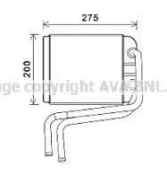 VW6378 Výměník tepla, vnitřní vytápění AVA QUALITY COOLING