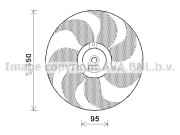 VW7511 Větrák, chlazení motoru AVA QUALITY COOLING