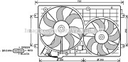 VW7528 AVA QUALITY COOLING ventilátor chladenia motora VW7528 AVA QUALITY COOLING