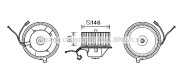 VW8349 Elektromotor, vnitřní ventilátor AVA QUALITY COOLING