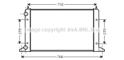 VWA2133 AVA QUALITY COOLING chladič motora VWA2133 AVA QUALITY COOLING