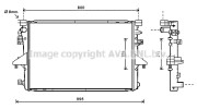 VWA2317 AVA QUALITY COOLING chladič motora VWA2317 AVA QUALITY COOLING