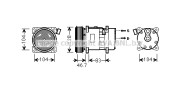 VWK309 AVA QUALITY COOLING kompresor klimatizácie VWK309 AVA QUALITY COOLING