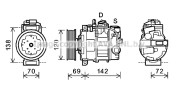 VWK321 AVA QUALITY COOLING kompresor klimatizácie VWK321 AVA QUALITY COOLING