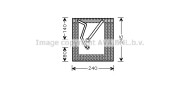 VWV241 AVA QUALITY COOLING výparník klimatizácie VWV241 AVA QUALITY COOLING