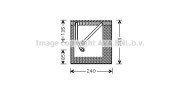 VWV242 Výparník, klimatizace AVA QUALITY COOLING