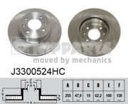 J3300524HC Brzdový kotouč NIPPARTS