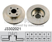 J3302021 Brzdový kotouč NIPPARTS