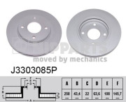 J3303085P NIPPARTS brzdový kotúč J3303085P NIPPARTS