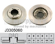 J3305060 Brzdový kotouč NIPPARTS
