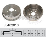 J3402010 Brzdový buben NIPPARTS