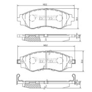 J3600910 Sada brzdových destiček, kotoučová brzda NIPPARTS