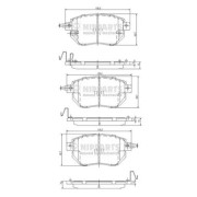 J3601092 Sada brzdových destiček, kotoučová brzda NIPPARTS