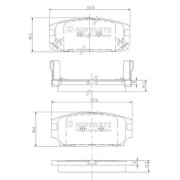 J3615007 Sada brzdových destiček, kotoučová brzda NIPPARTS