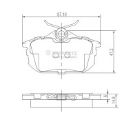 J3615012 Sada brzdových destiček, kotoučová brzda NIPPARTS