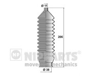 N2843013 Sada měchů, řízení NIPPARTS