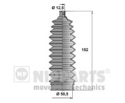 N2848004 Sada měchů, řízení NIPPARTS