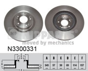 N3300331 NIPPARTS brzdový kotúč N3300331 NIPPARTS