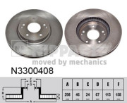 N3300408 Brzdový kotouč NIPPARTS