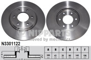 N3301122 NIPPARTS brzdový kotúč N3301122 NIPPARTS