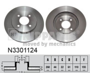 N3301124 Brzdový kotouč NIPPARTS