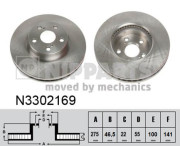 N3302169 Brzdový kotouč NIPPARTS