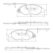 N3601104 Sada brzdových destiček, kotoučová brzda NIPPARTS