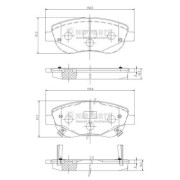 N3602135 Sada brzdových destiček, kotoučová brzda NIPPARTS