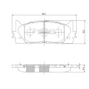 N3602141 Sada brzdových destiček, kotoučová brzda NIPPARTS