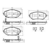 N3602150 Sada brzdových destiček, kotoučová brzda NIPPARTS