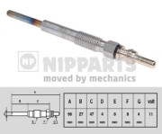 N5715020 Žhavicí svíčka NIPPARTS