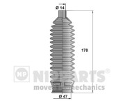 J2840504 NIPPARTS manżeta riadenia - opravná sada J2840504 NIPPARTS